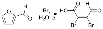 Synthese von Mucobromsäure durch Bromierung von Fufural