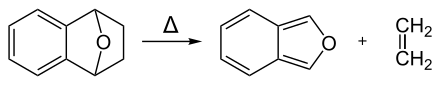 Darstellung von Isobenzofuran aus Benzo[b]-7-oxa-bicyclo[2.2.1]hept-2-en