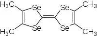 Strukturformel von Tetramethyltetraselenafulvalen