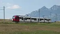 Zwischen Neirivue und Albeuve, hinten Dent de Broc und Dent du Chamois