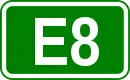 Zeichen der Europastraße 8