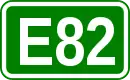 Zeichen der Europastraße 82