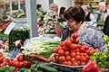 Verkäuferin auf dem Tallinner Zentralmarkt