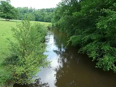 Die Tardoire nordwestlich vom Ortskern