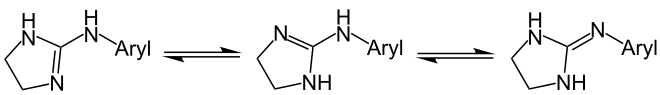 Tautomere Formen der 2-(Arylimino)imidazolidine