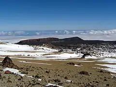 Blick von der Montaña Blanca auf die Fortaleza