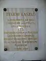 Gedenktafel für László Teleki