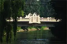 Podul Decebal, Sicht von der Bega