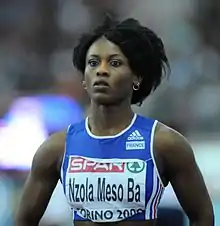 Teresa Nzola Meso bei der Leichtathletik-Hallen-EM in Turin 2009