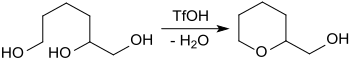 Synthese von Tetrahydropyran-2-methanol aus 1,2,6-Hexantriol