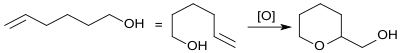 Synthese von Tetrahydropyran-2-methanol durch Cyclisierung von 5-Hexenol