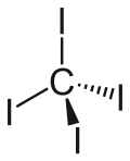 Strukturformel von Tetraiodmethan