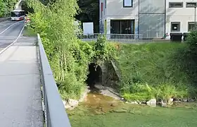 Blick von der Kalkofenbrücke auf die Mündung