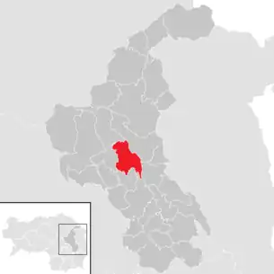 Lage der Gemeinde Thannhausen (Steiermark) im Bezirk Weiz (anklickbare Karte)