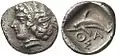 Thasitischer Hemiobolus, Silber, etwa 411-340 v. Chr. (Le Rider: Thasiennes 13), SNG Kopenhagen 213039, (7 mm, 0.28 g)