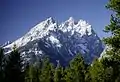 Die Cathedral Group mit Teewinot Mountain, Mount Owen und Grand Teton