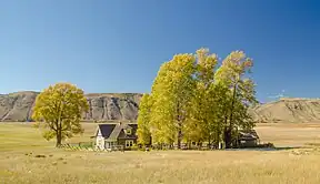 Die Miller Cabin innerhalb des National Elk Refuge