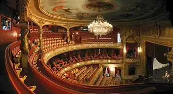 Zuschauerraum des Stadttheaters Baden-Baden