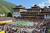 Tsechu-Festival in Tashichödzong