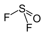 Strukturformel von Thionylfluorid