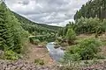 Die Talsperre beim Einlauf des Schmalwasser