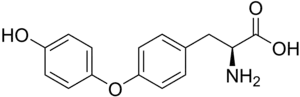 Strukturformel von L-Thyronin