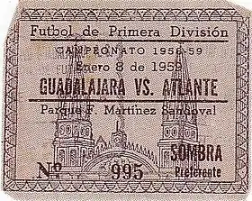 Das Spiel gegen Atlante am 8. Januar 1959 bescherte Guadalajara den zweiten Meistertitel