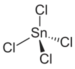 Struktur von Zinn(IV)-chlorid