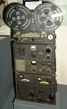 AEG-Magnetophon Tonschreiber B als Bestandteil einer portablen Funkstation der Wehrmacht, ca. 1942