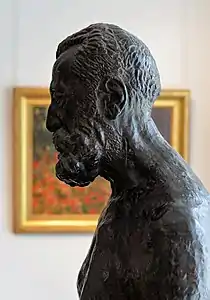 Antoine Bourdelle, Nackter Torso von Anatole France (1919), Bronze.