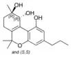 Strukturformel trans-Cannabitriol-C3