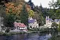 Blick auf den Ortsteil Halde an der Bode, 1995