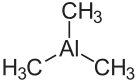 Strukturformel von Trimethylaluminium