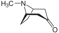 Strukturformel von Tropinon