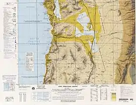 Karte: Quillagua, Pampa del Tamarugal; Oficinas Gruta, Prosperidad und Rica Aventura am Rio Loa (im blauen Raster: 758/757 und 44/43)