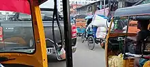 Typischer Straßenverkehr in Toamasina