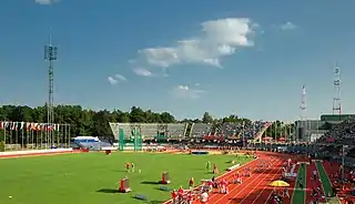 Das Stadion während der U23-Europameisterschaften 2009