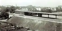 Sierichstraße, Hamburg:Station in Dammlage,Foto aus dem Eröffnungsjahr 1912