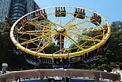 „Ufo von Huss“Flying Saucer im australischenLuna Park Sydney