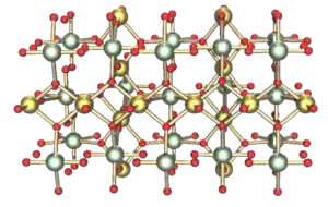 Kristallstruktur von γ-Urantrioxid