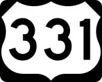 Straßenschild des U.S. Highways 331