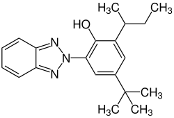 Strukturformel von 2-(2H-Benzotriazol-2-yl)-4-(tert-butyl)-6-(sec-butyl)phenol