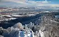 Blick vom Aussichtsturm im Winter