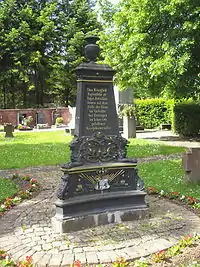 Denkmal für die Gefallenen des bayerischen 2. Jägerbataillons auf dem Friedhof zu Uettingen