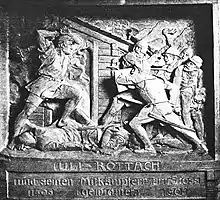 Uli Rottach-Relief (1904) Rathaus Appenzell. Von Valentin Walter Mettler (1868–1942) Bildhauer