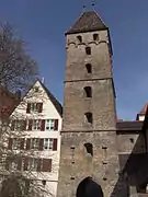 Ehemaliges Stadttor Metzgerturm in Ulm