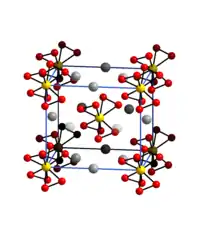 Kristallstruktur von Kaliumtetraperoxochromat