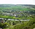 Blick von der Neuenburg auf den Bahnhof