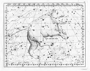 Kupferstich aus dem Sternatlas von Johann Elert Bode.