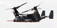 Drehbare Propeller­gondel, Tiltrotor, am Bell-Boeing V-22 Osprey